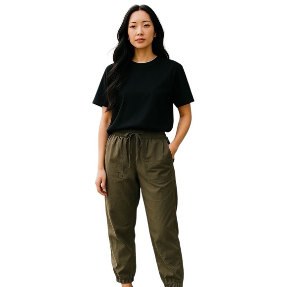 GAP Utility-Inspired Jogger Pants | Surplus Green | Size S - Picture 1 of 14